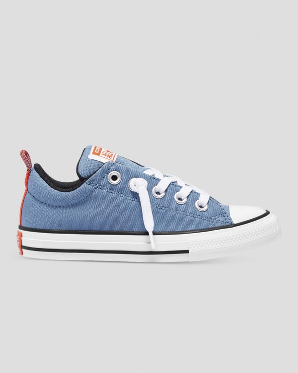 Converse Chuck Taylor All Star Street Slip Blå Sko Danmark - Converse Lave Sneakers Børn - 15063QICB